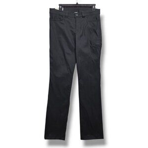Eddie‎ Bauer Ranier Pants Womens 8 Black Straight Mid Rise DWR UPF 50
